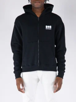 NAHMIAS. Felpe<FELPA FULL ZIP CON LOGO Nero