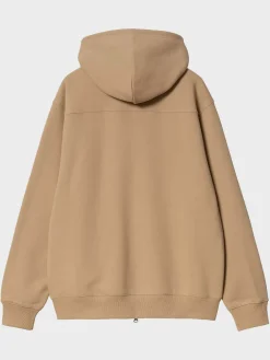 CARHARTT WIP Felpe<FELPA FULL ZIP ELDON SCRIPT Beige