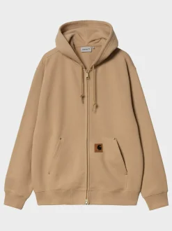 CARHARTT WIP Felpe<FELPA FULL ZIP ELDON SCRIPT Beige