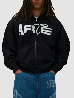 ARTE Felpe<FELPA FULL ZIP GOOD ENERGY Bianco, Nero