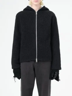 OUR LEGACY Felpe<FELPA FULL ZIP HOOD Nero
