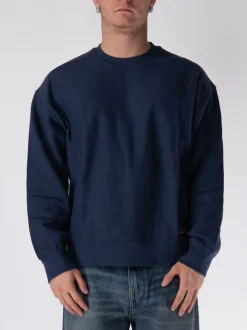 CARHARTT WIP Felpe<FELPA FULL ZIP LABEL SCRIPT Blu