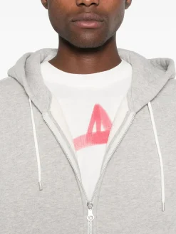 OUR LEGACY Felpe<FELPA FULL ZIP RASCAL HOOD Grigio