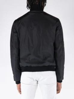 PALM ANGELS Felpe<FELPA FULL ZIP SPORTIVA MONOGRAM Beige, Nero