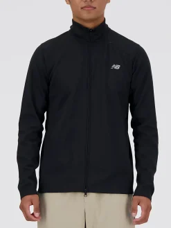 NEW BALANCE Felpe<FELPA FULL ZIP TECH KNIT Bianco, Nero
