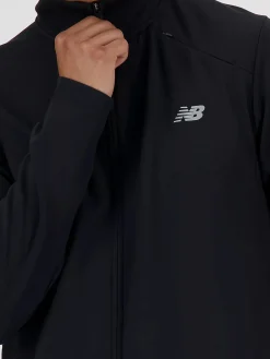 NEW BALANCE Felpe<FELPA FULL ZIP TECH KNIT Bianco, Nero