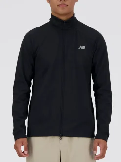 NEW BALANCE Felpe<FELPA FULL ZIP TECH KNIT Bianco, Nero