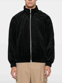 RHUDE Felpe<FELPA FULL ZIP VELVET Nero