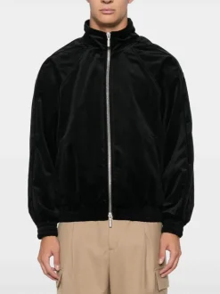 RHUDE Felpe<FELPA FULL ZIP VELVET Nero