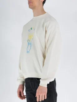 DROLE DE MONSIEUR Felpe<FELPA GIROCOLLO Azzurro, Bianco, Giallo, Verde