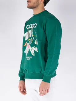 CASABLANCA Felpe<FELPA GIROCOLLO EQUIPEMENT SPORTIF Bianco, Verde