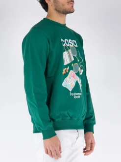 CASABLANCA Felpe<FELPA GIROCOLLO EQUIPEMENT SPORTIF Bianco, Verde