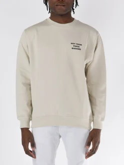 FELPA HOODIE SLOGAN Felpe<FELPA GIROCOLLO SLOGAN Beige, Nero