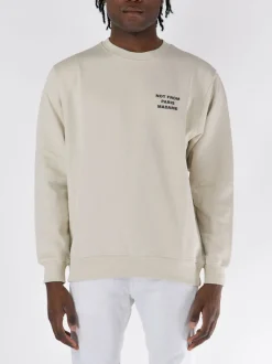 FELPA HOODIE SLOGAN Felpe<FELPA GIROCOLLO SLOGAN Beige, Nero