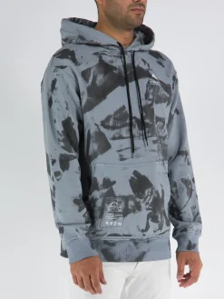 MAUNA-KEA Felpe<FELPA HAND-BRUSHED TIE-DYE HOODIE Grigio, Nero