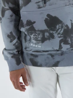 MAUNA-KEA Felpe<FELPA HAND-BRUSHED TIE-DYE HOODIE Grigio, Nero