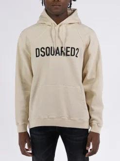 DSQUARED Felpe<FELPA HERCA FIT HOODIE Beige
