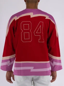 MEMBERS OF THE RAGE Felpe<FELPA HOCKEY FOX Beige, Rosa, Rosso