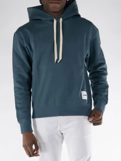 JIL SANDER Felpe<FELPA HOODIE Blu