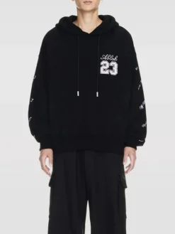 OFF-WHITE Felpe<FELPA HOODIE 23 LOGO SKATE Bianco, Nero