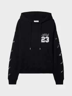 OFF-WHITE Felpe<FELPA HOODIE 23 LOGO SKATE Bianco, Nero