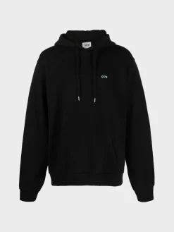 ARTE Felpe<FELPA HOODIE ABSTRACT Bianco, Nero, Lime