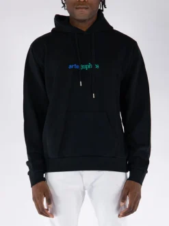 ARTE Felpe<FELPA HOODIE ABSTRACT GRAPHICS Nero