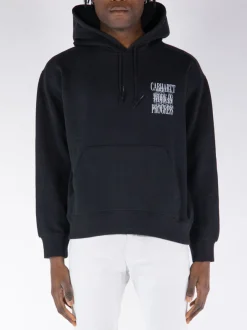 CARHARTT WIP Felpe<FELPA HOODIE ALWAYS A WIP Bianco, Nero
