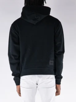 WE11DONE Felpe<FELPA HOODIE BASIC LOGO FITTED Bianco, Nero