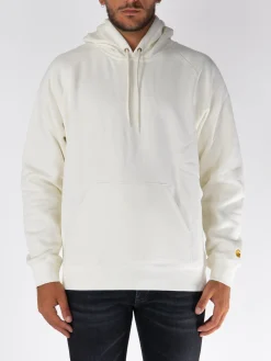 CARHARTT WIP Felpe<FELPA HOODIE CHASE Bianco