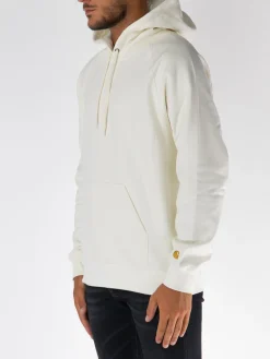 CARHARTT WIP Felpe<FELPA HOODIE CHASE Bianco