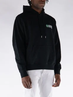 ARTE Felpe<FELPA HOODIE CIRCLE FLOWER BACK PRINT Bianco, Nero, Verde