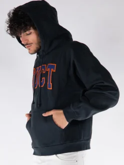 FUCT. Felpe<FELPA HOODIE CON LOGO STAMPATO Arancione, Blu, Nero