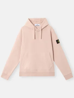 STONE ISLAND Felpe<FELPA HOODIE CON PATCH LOGO Rosa