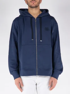 ETRO Felpe<FELPA HOODIE CON ZIP Blu