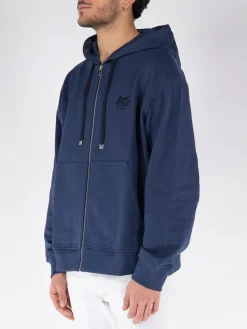 ETRO Felpe<FELPA HOODIE CON ZIP Blu