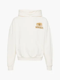 RHUDE Felpe<FELPA HOODIE CRESTA CIGAR Bianco, Giallo