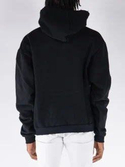 MEMBERS OF THE RAGE Felpe<FELPA HOODIE DISTRESSED Nero