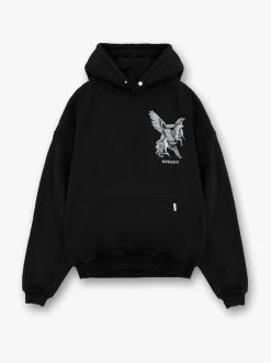 REPRESENT CLOTHING Felpe<FELPA HOODIE ELEGANCE IN MOTION Grigio, Nero