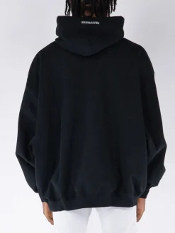 VETEMENTS. Felpe<FELPA HOODIE EMBROIDERED LOGO Nero