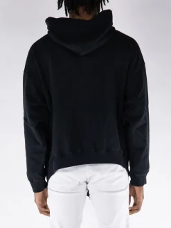 WE11DONE Felpe<FELPA HOODIE FLARE ZIP-UP Nero, Rosso