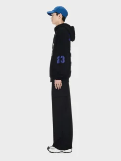 OFF-WHITE Felpe<FELPA HOODIE FOOTBALL Bianco, Nero