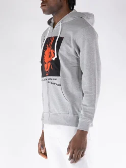 COMME DES GARCONS SHIRT Felpe<FELPA HOODIE FULL ZIP Grigio, Nero, Rosso