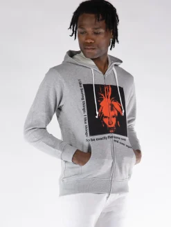 COMME DES GARCONS SHIRT Felpe<FELPA HOODIE FULL ZIP Grigio, Nero, Rosso