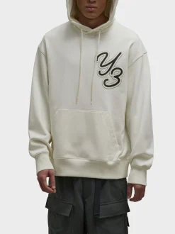 Y-3 Felpe<FELPA HOODIE GFX Bianco, Nero