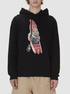JW ANDERSON Felpe<FELPA HOODIE GNOME Nero
