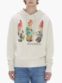 JW ANDERSON Felpe<FELPA HOODIE GNOME TRIO Beige