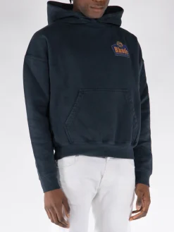 RHUDE Felpe<FELPA HOODIE GRAND CRU Nero