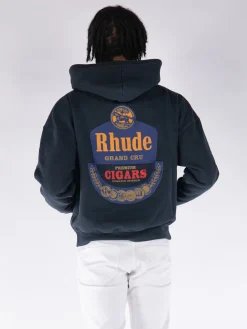 RHUDE Felpe<FELPA HOODIE GRAND CRU Nero