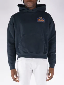 RHUDE Felpe<FELPA HOODIE GRAND CRU Nero